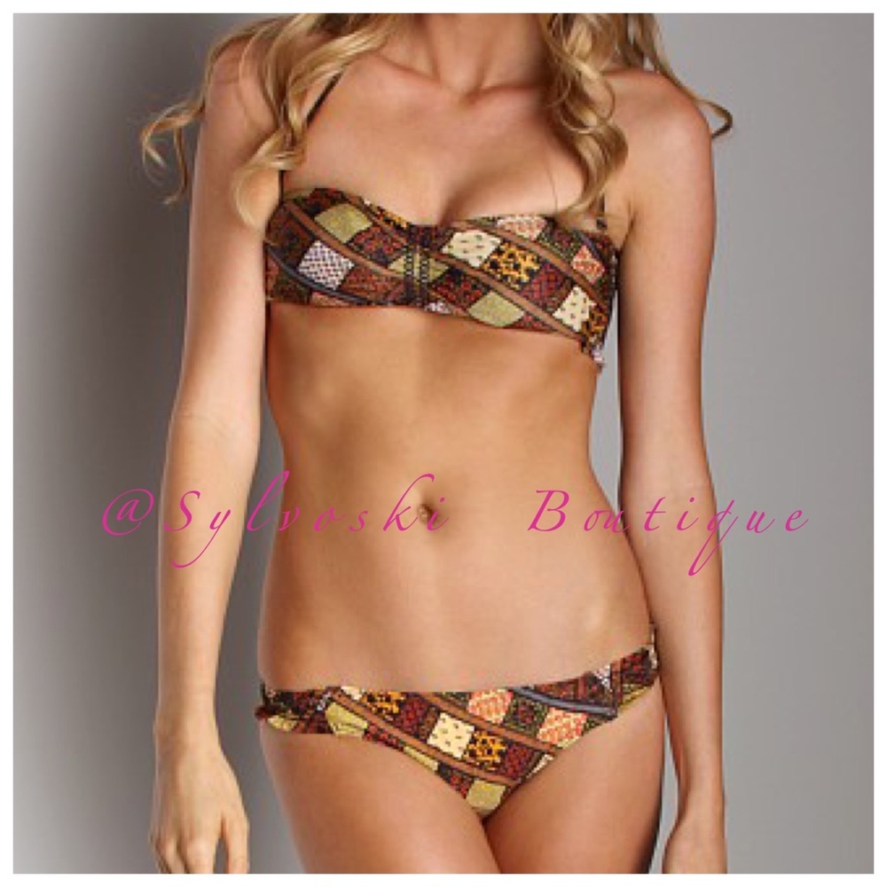🔥Tigerlily 2 Piece Boho Bandeau SwimSuit Set NWT - Picture 4 of 8